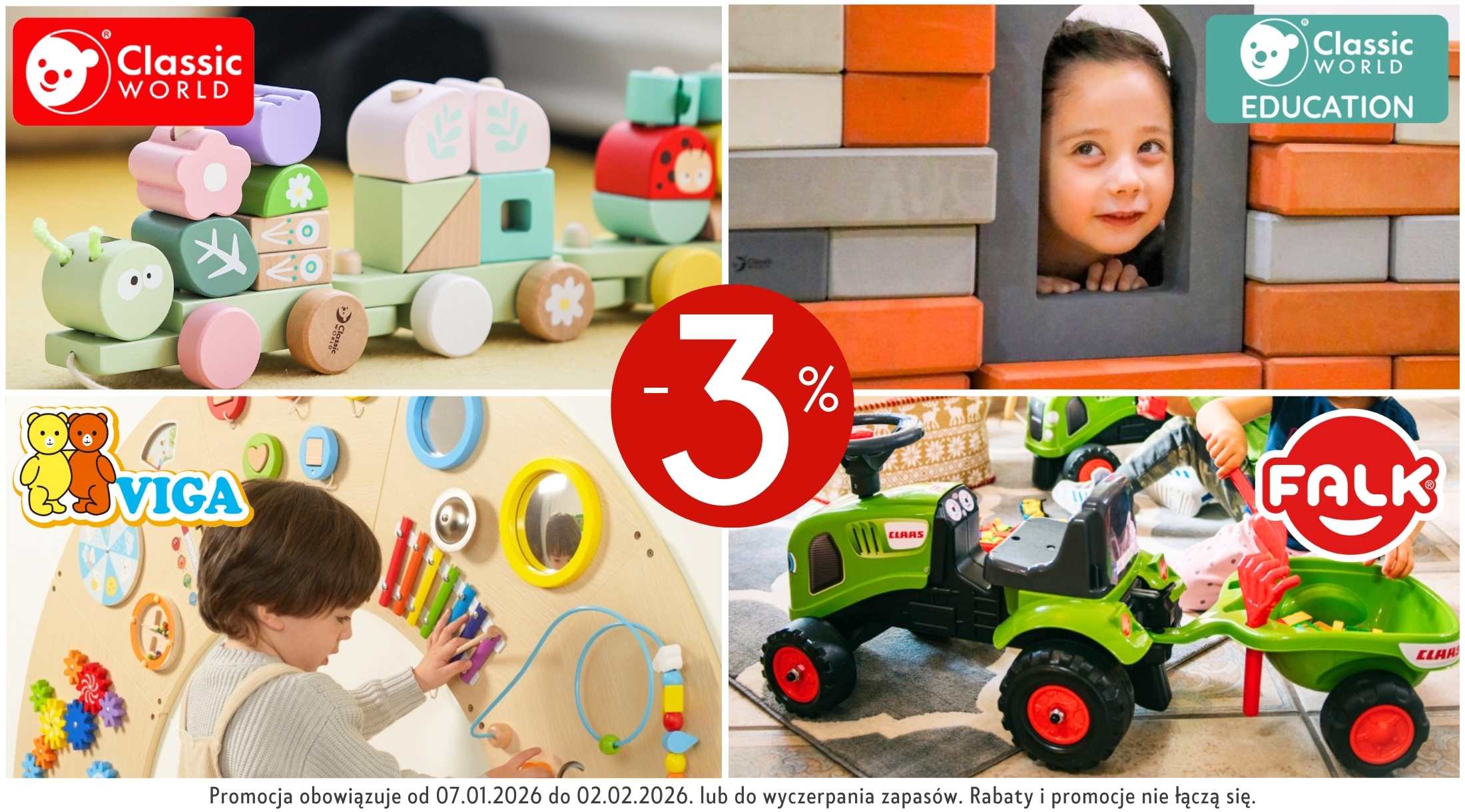 -3% CW, CW EDU, TOOKY TOY, VIGA